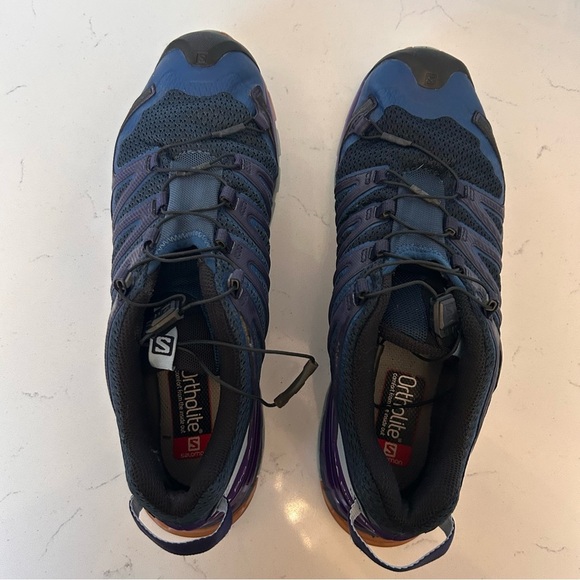 Salomon XA Pro 3D V8 Trail Poseidon  Violet Indigo Blue Hiking Shoes Women's 10 - Picture 5 of 8